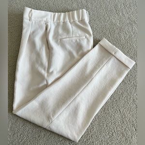 The Effortless Pant from Aritzia with cuffed hem, slightly tapered